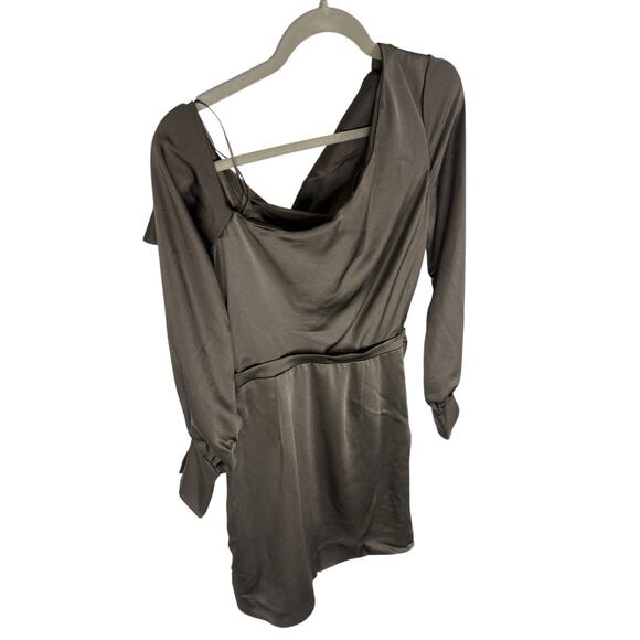 Jonathan Simkhai Cameron Mini Dress Draped One Shoulder Sexy Party Cocktail Sz 4 - Picture 10 of 10